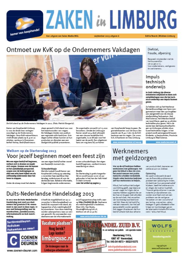 Cover van Kamerkrant, September 2013